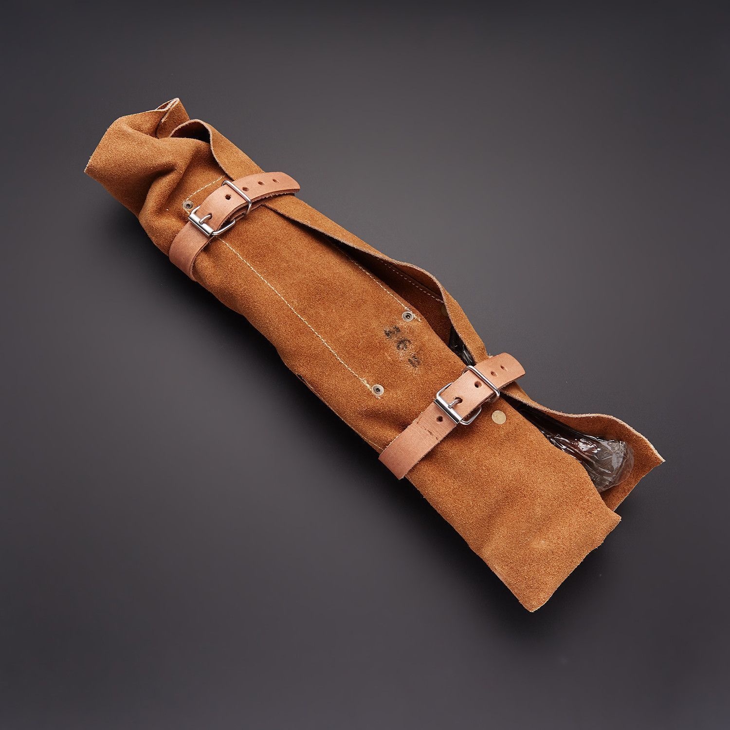 Brown wooden kitchen knives